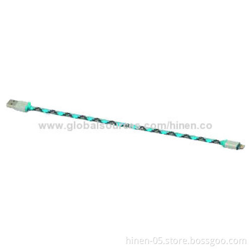Blue Netting Housing Lightning to USB Sync Data and Charging Cable for iPhone 5S/5C/5, iPad Mini